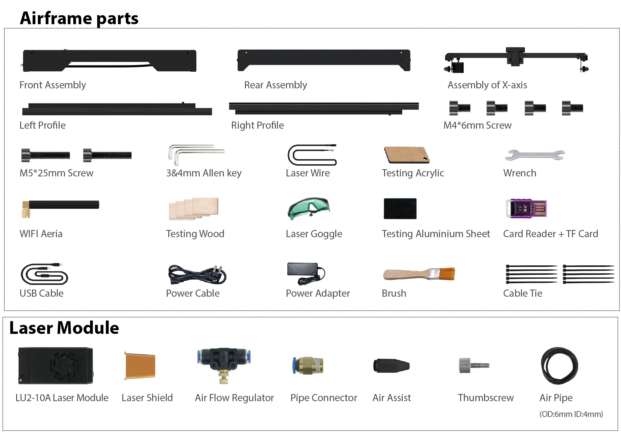 Ortur Laser Master 3 Limited Edition package list