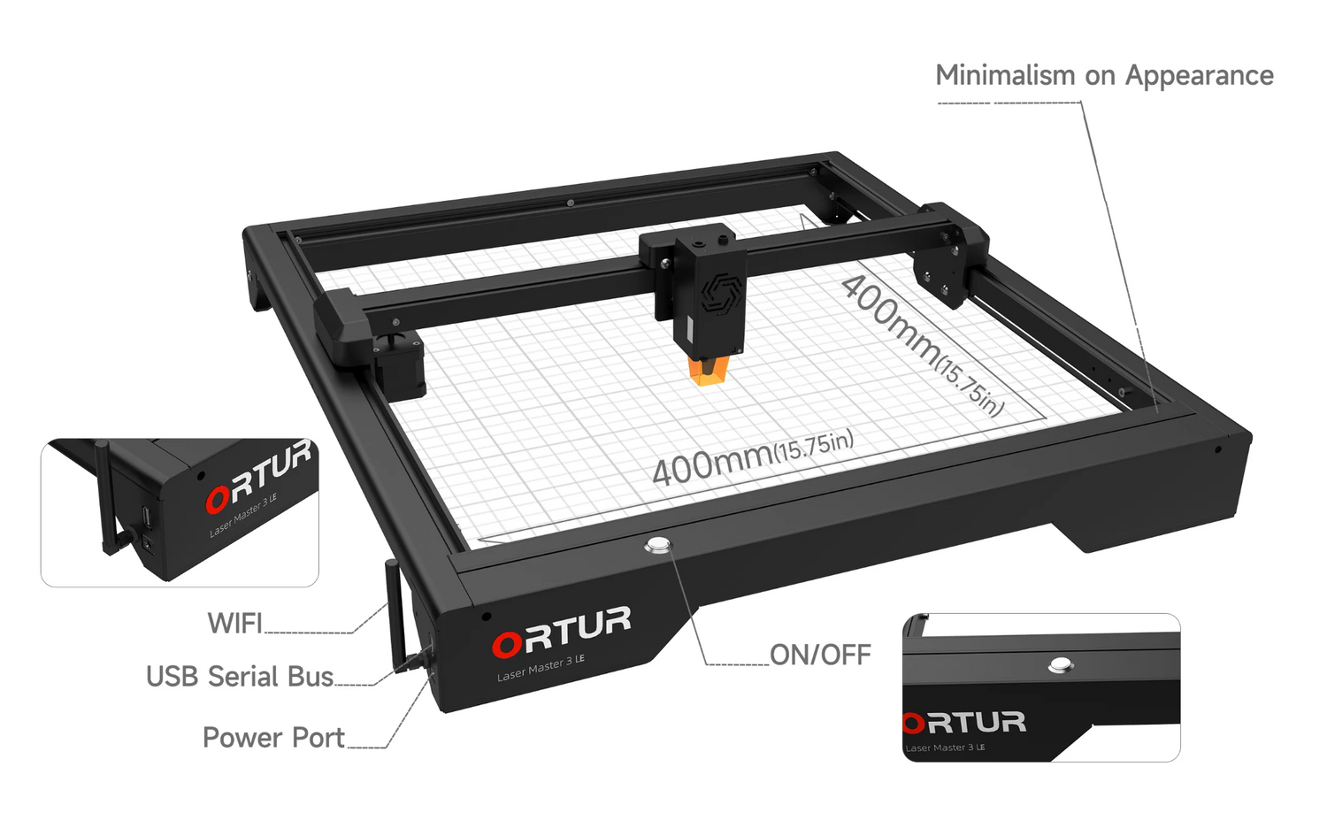 Ortur Laser Master 3 Limited Edition streamlined design