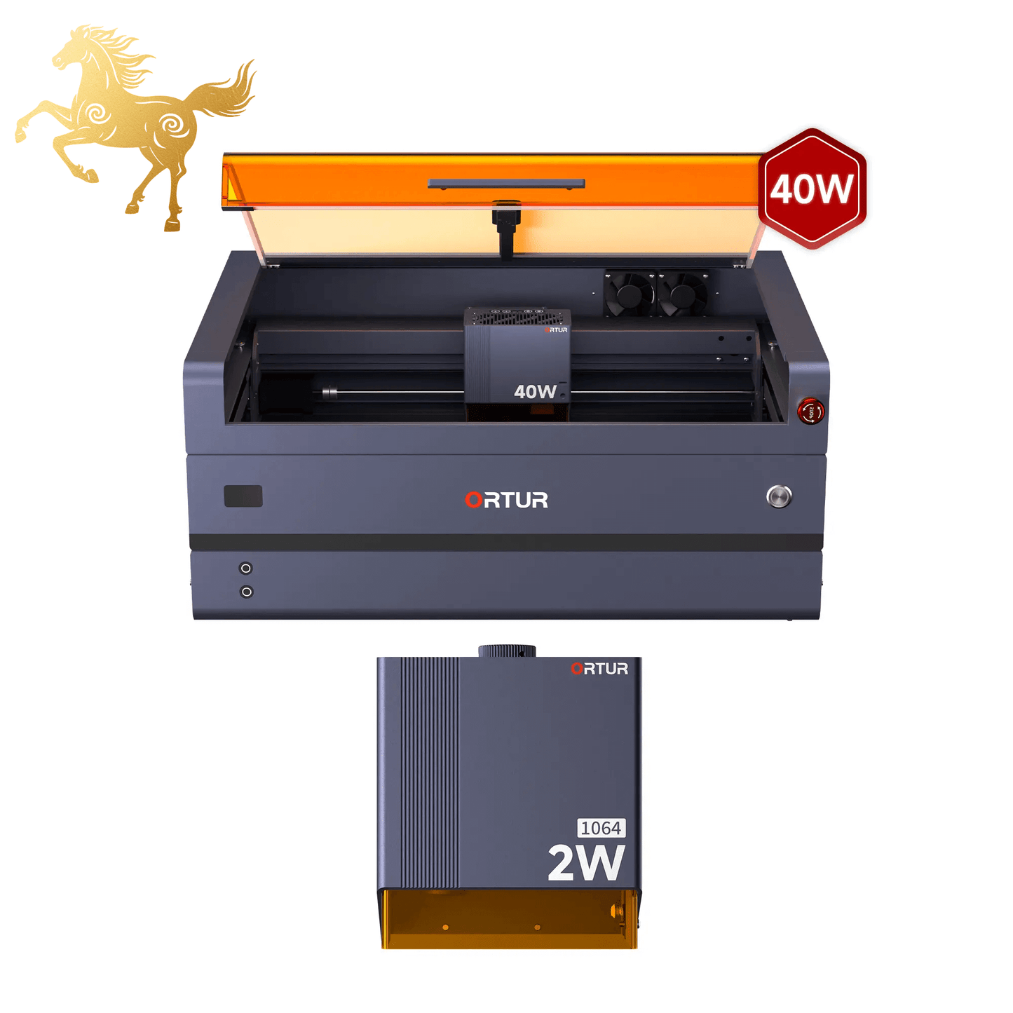 Ortur H20 Enclosed Laser Engraver & Cutter 40W + 2W IR